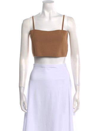 A.L.C. Square Neckline Sleeveless Crop Top