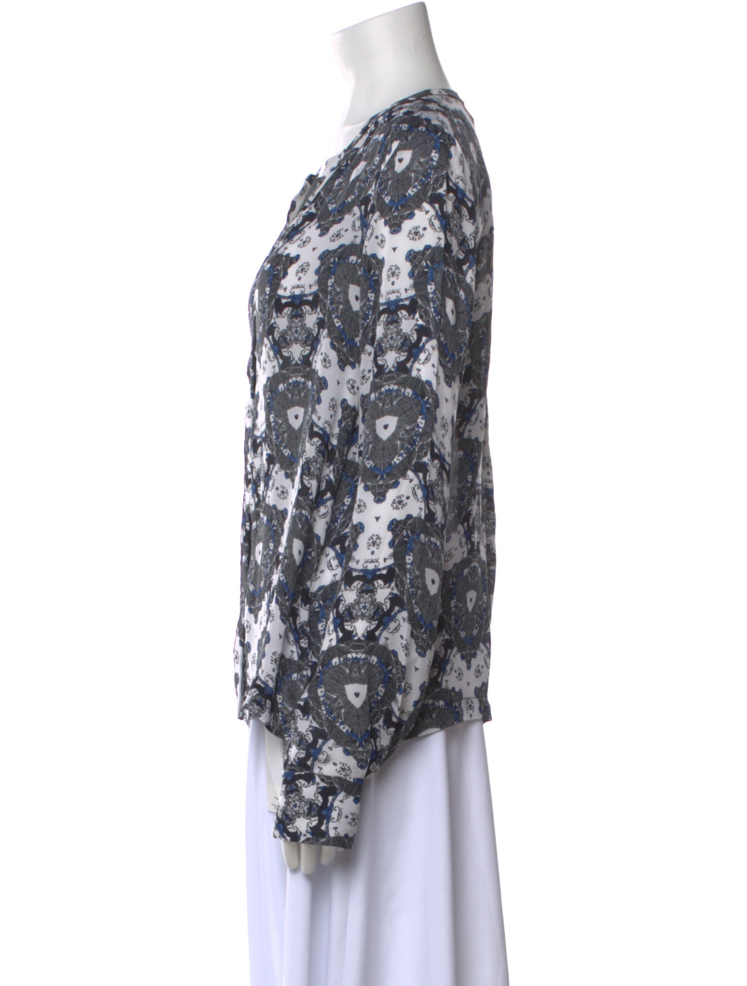 A.L.C. Silk Printed Blouse