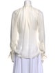 A.L.C. Silk Tie Neck Blouse