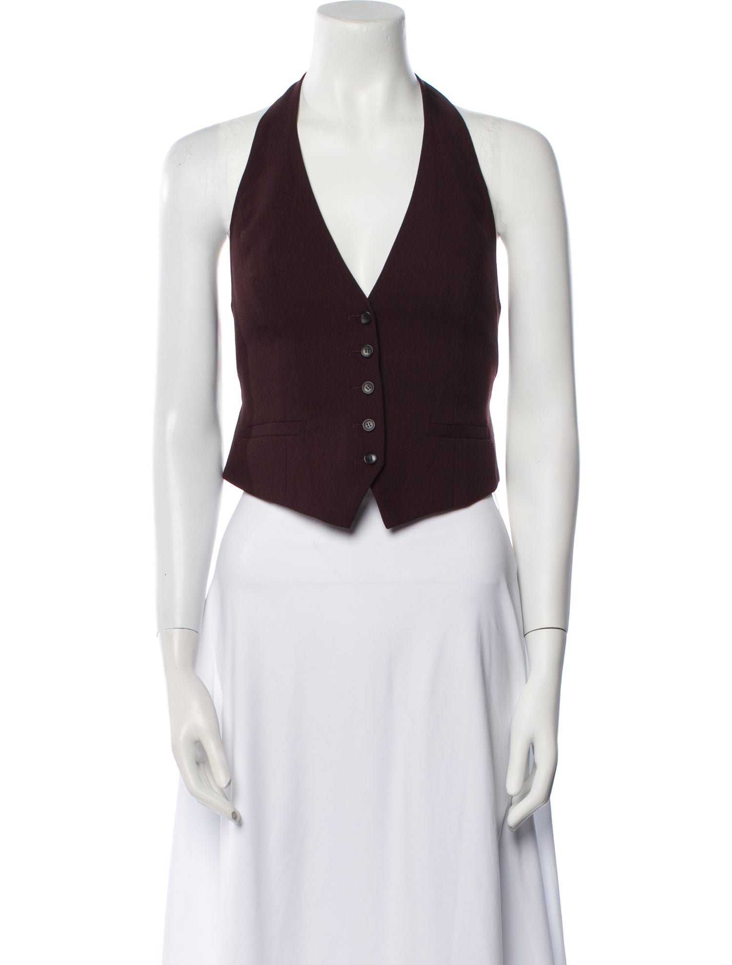 A.L.C. Halterneck Sleeveless Crop Top