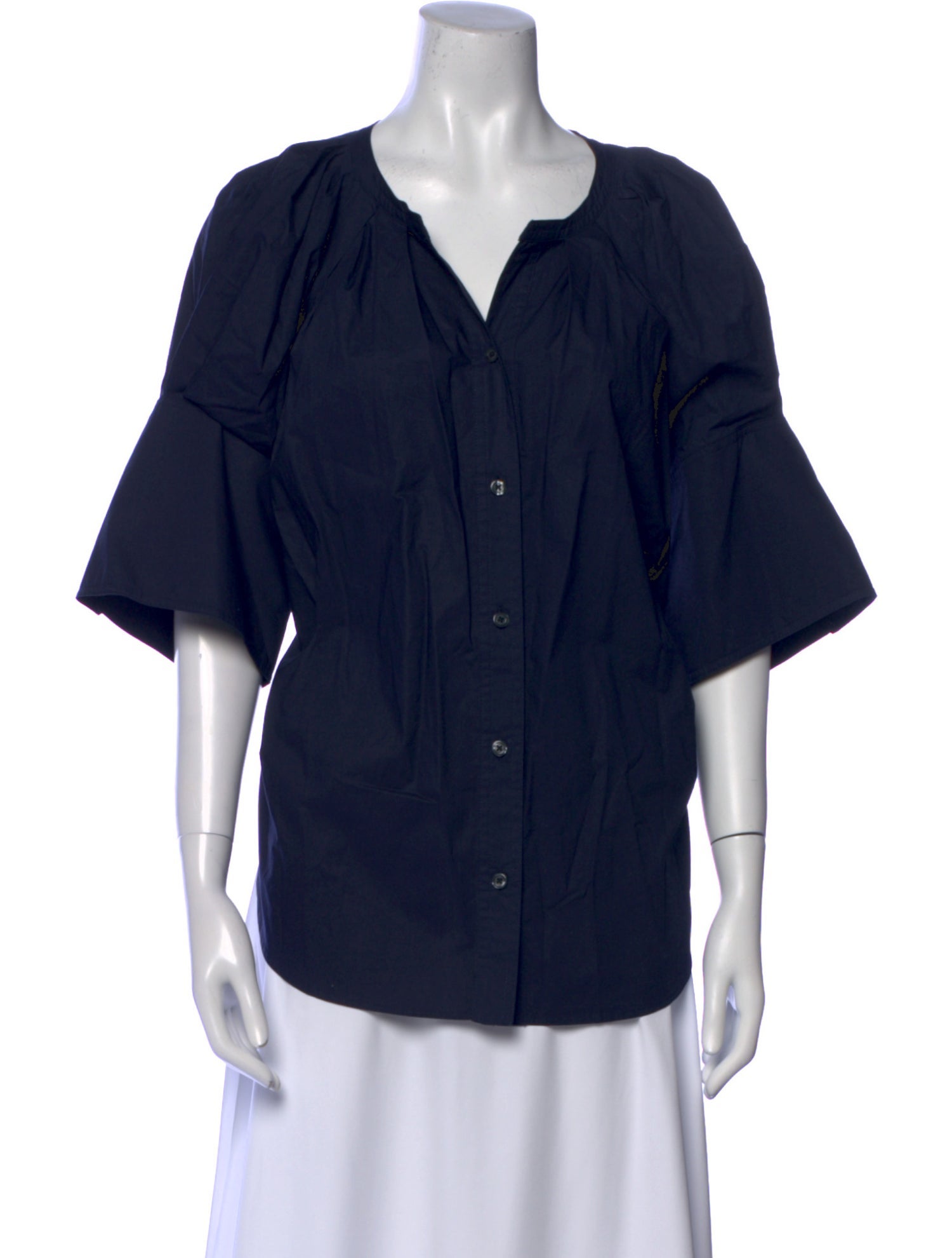 A.L.C. V-Neck Short Sleeve Button-Up Top w/ Tags