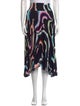 A.L.C. Tie-Dye Print Midi Length Skirt