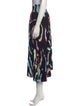 A.L.C. Tie-Dye Print Midi Length Skirt