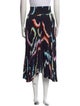 A.L.C. Tie-Dye Print Midi Length Skirt