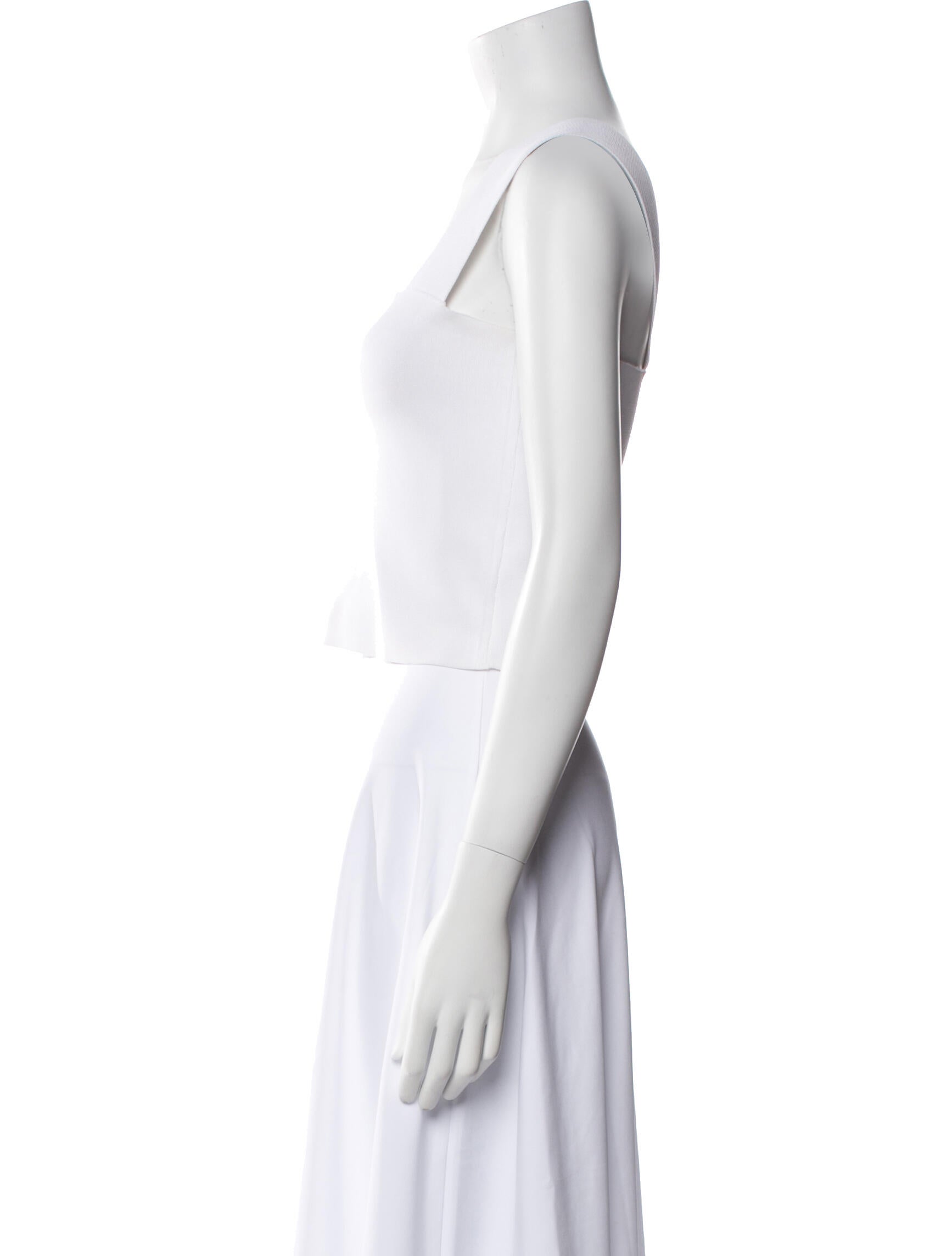 A.L.C. Square Neckline Sleeveless Crop Top