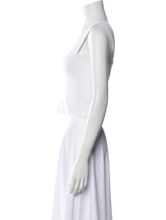 A.L.C. Square Neckline Sleeveless Crop Top