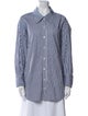 A.L.C. Striped Long Sleeve Button-Up Top