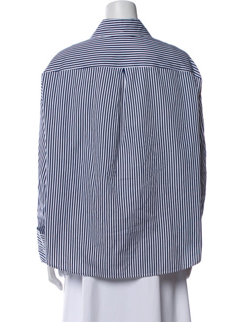 A.L.C. Striped Long Sleeve Button-Up Top