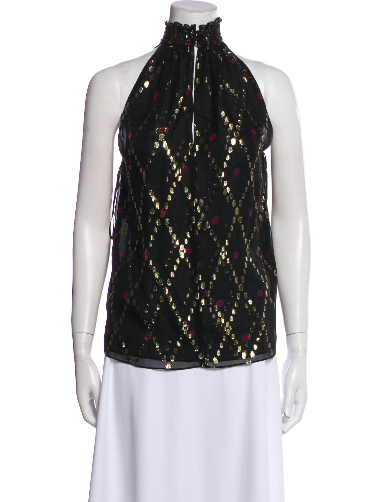 A.L.C. Silk Printed Blouse