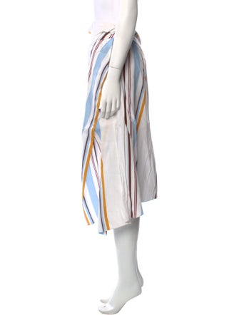 A.L.C. Striped Midi Length Skirt