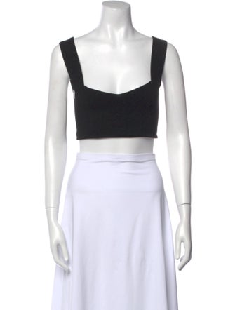 A.L.C. Square Neckline Sleeveless Crop Top