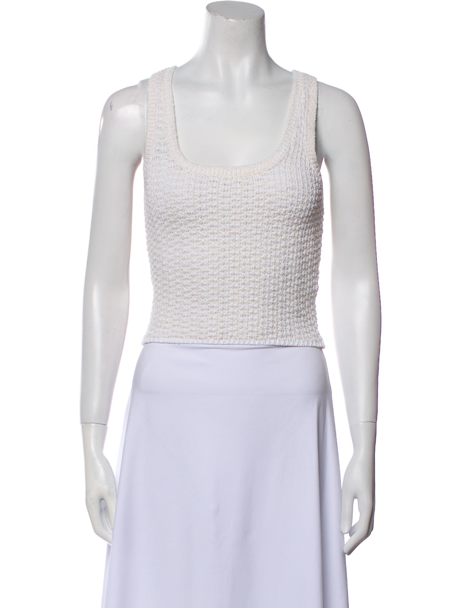 A.L.C. Scoop Neck Sleeveless Crop Top