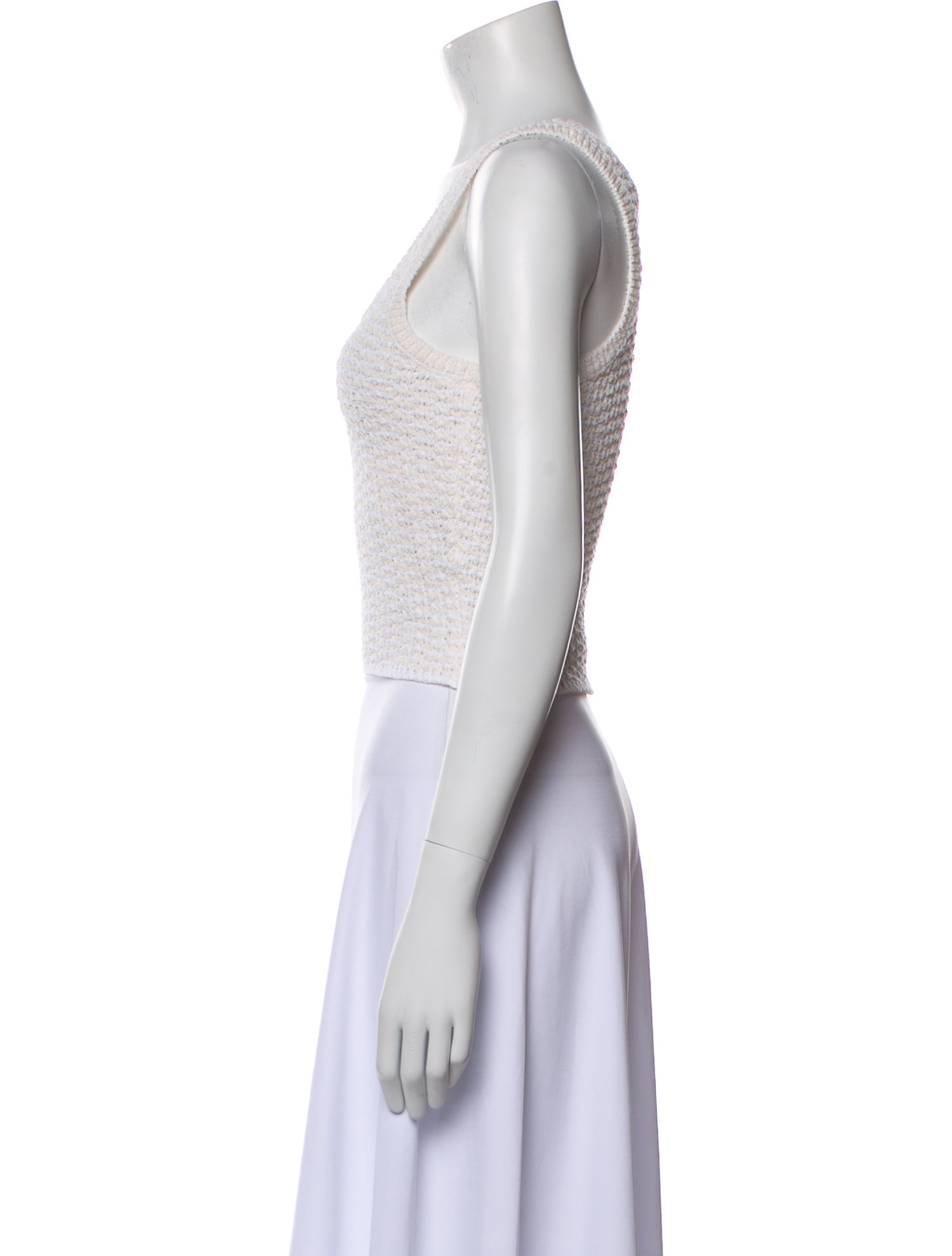 A.L.C. Scoop Neck Sleeveless Crop Top