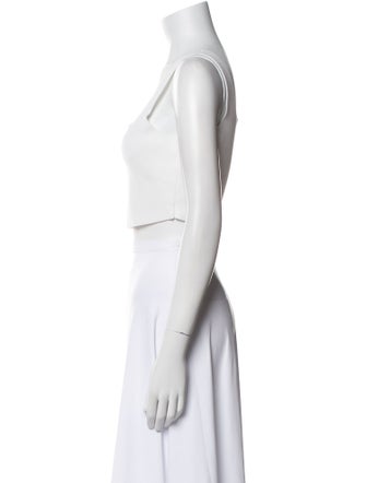 A.L.C. Square Neckline Sleeveless Crop Top