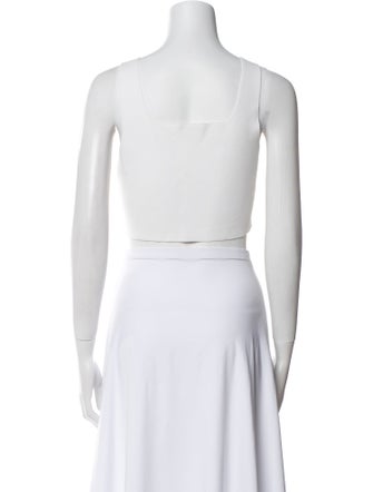 A.L.C. Square Neckline Sleeveless Crop Top