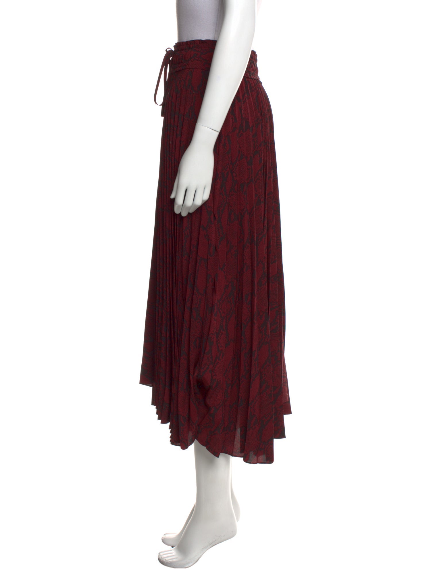 A.L.C. Ruffle Embellishment Midi Length Skirt