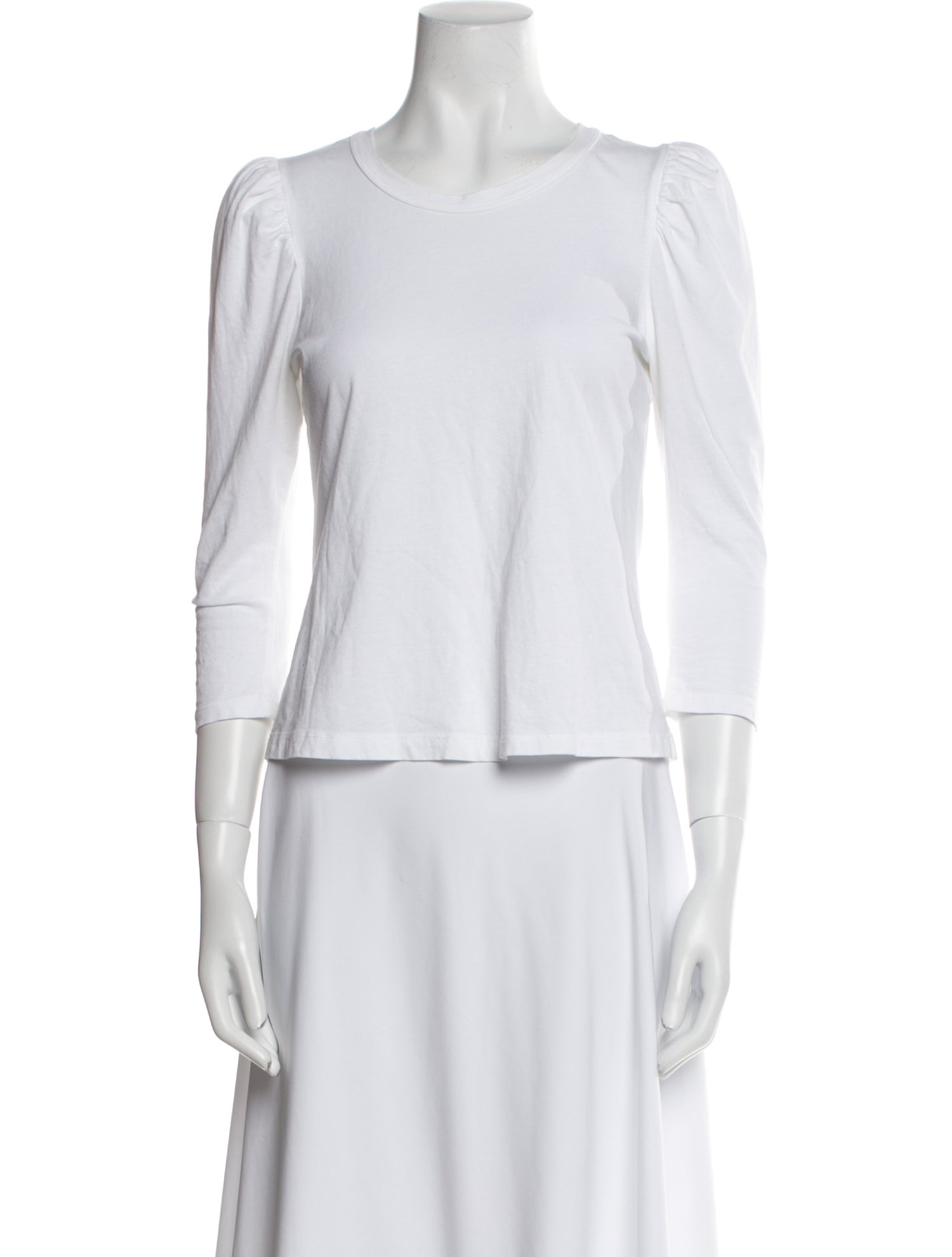 A.L.C. Bateau Neckline Three-Quarter Sleeve Top