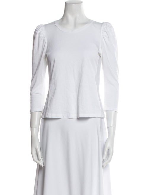 A.L.C. Bateau Neckline Three-Quarter Sleeve Top