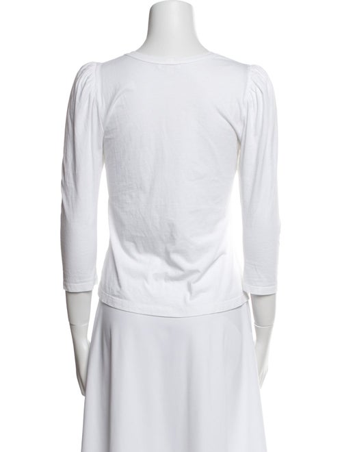 A.L.C. Bateau Neckline Three-Quarter Sleeve Top