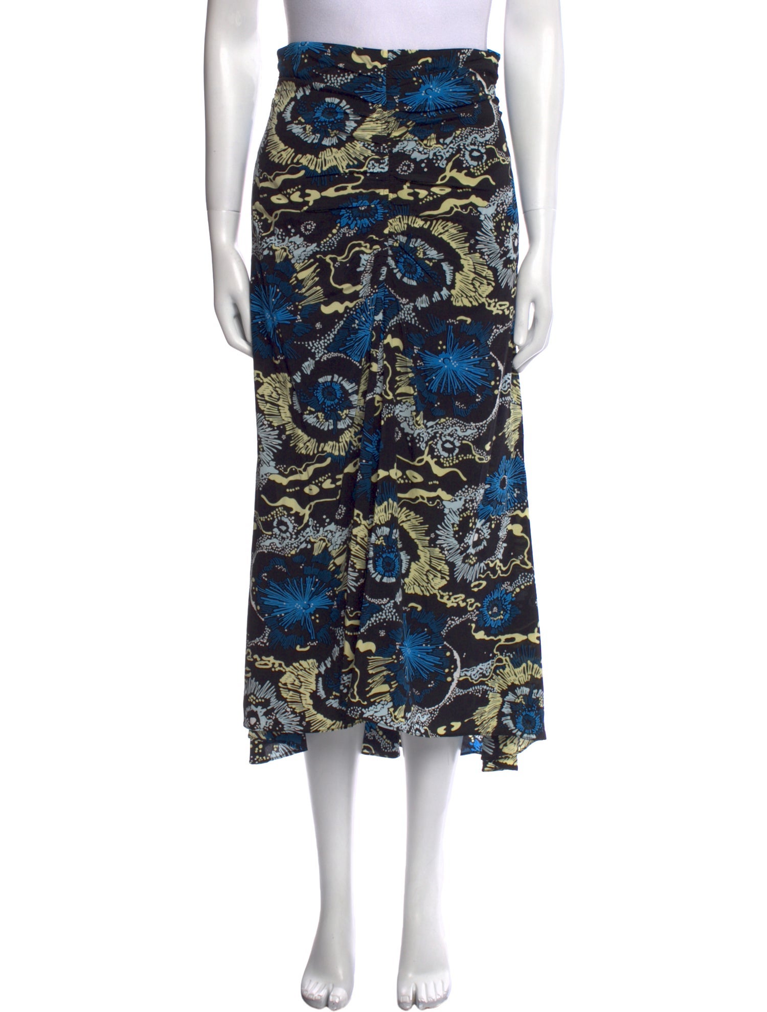 A.L.C. Silk Midi Length Skirt