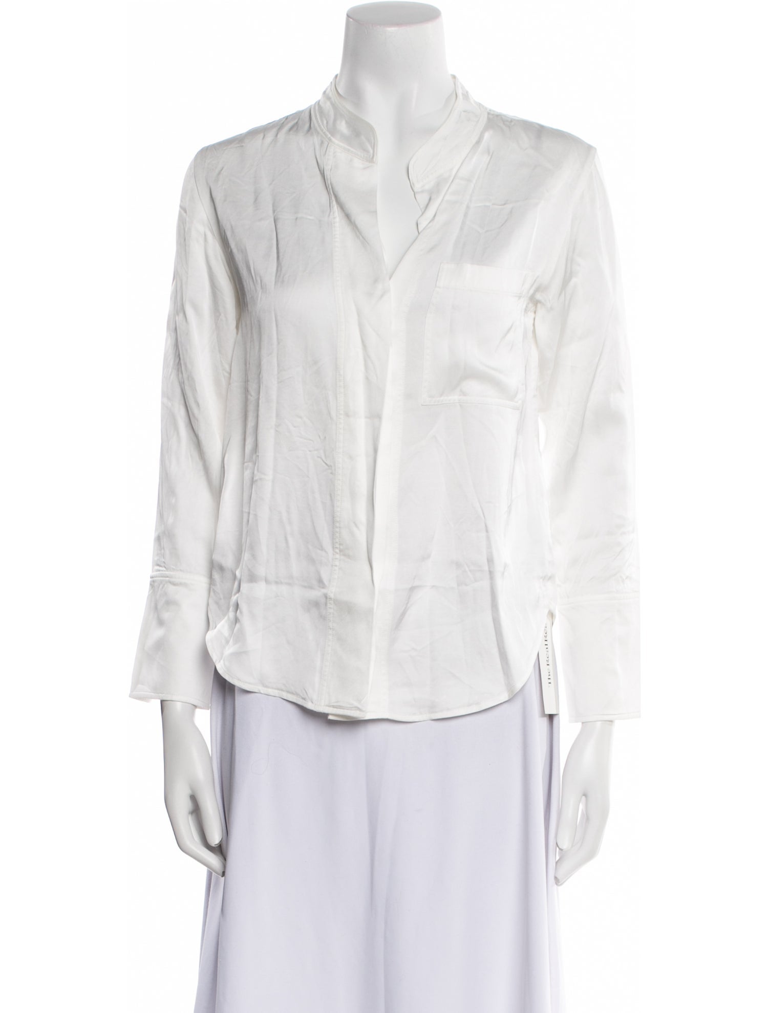 A.L.C. Three-Quarter Sleeve Button-Up Top