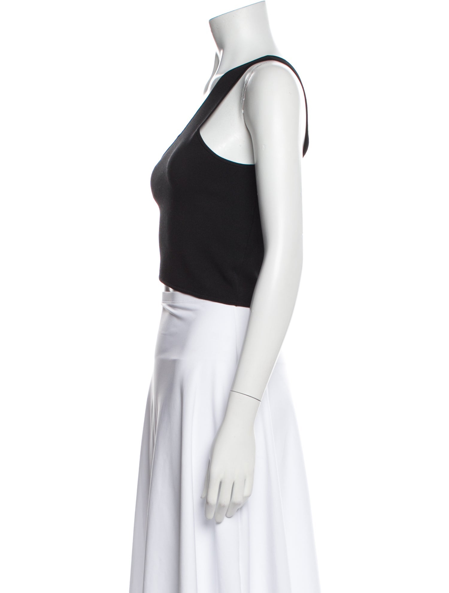 A.L.C. One-Shoulder Sleeveless Crop Top