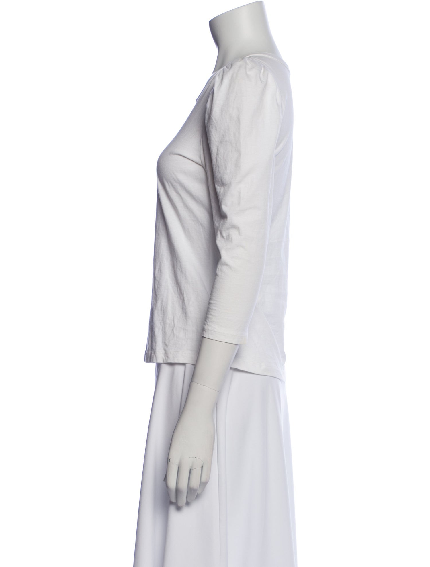 A.L.C. Scoop Neck Three-Quarter Sleeve T-Shirt