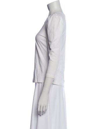 A.L.C. Scoop Neck Three-Quarter Sleeve T-Shirt