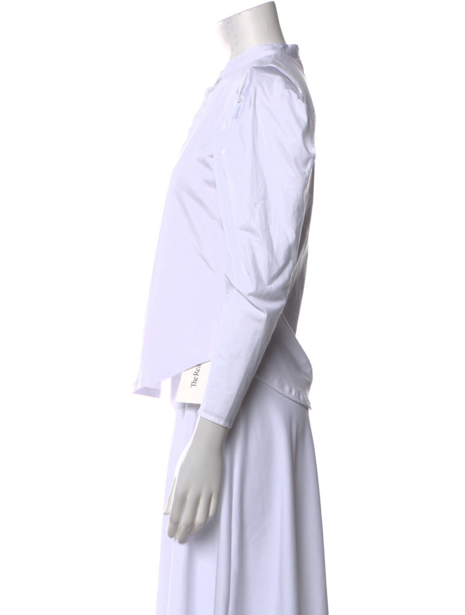 A.L.C. Mock Neck Three-Quarter Sleeve Button-Up Top w/ Tags