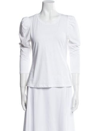 A.L.C. Scoop Neck Three-Quarter Sleeve T-Shirt