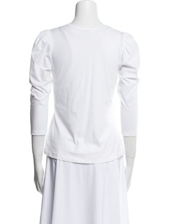 A.L.C. Scoop Neck Three-Quarter Sleeve T-Shirt