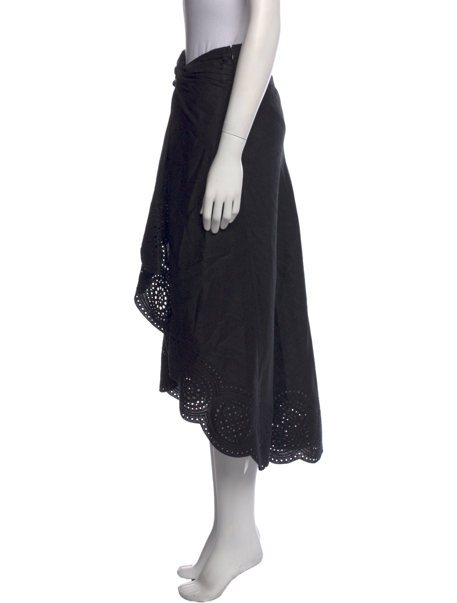 A.L.C. Linen Midi Length Skirt