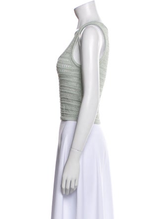 A.L.C. Scoop Neck Sleeveless Crop Top