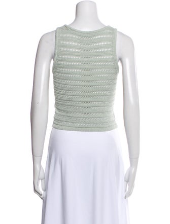 A.L.C. Scoop Neck Sleeveless Crop Top