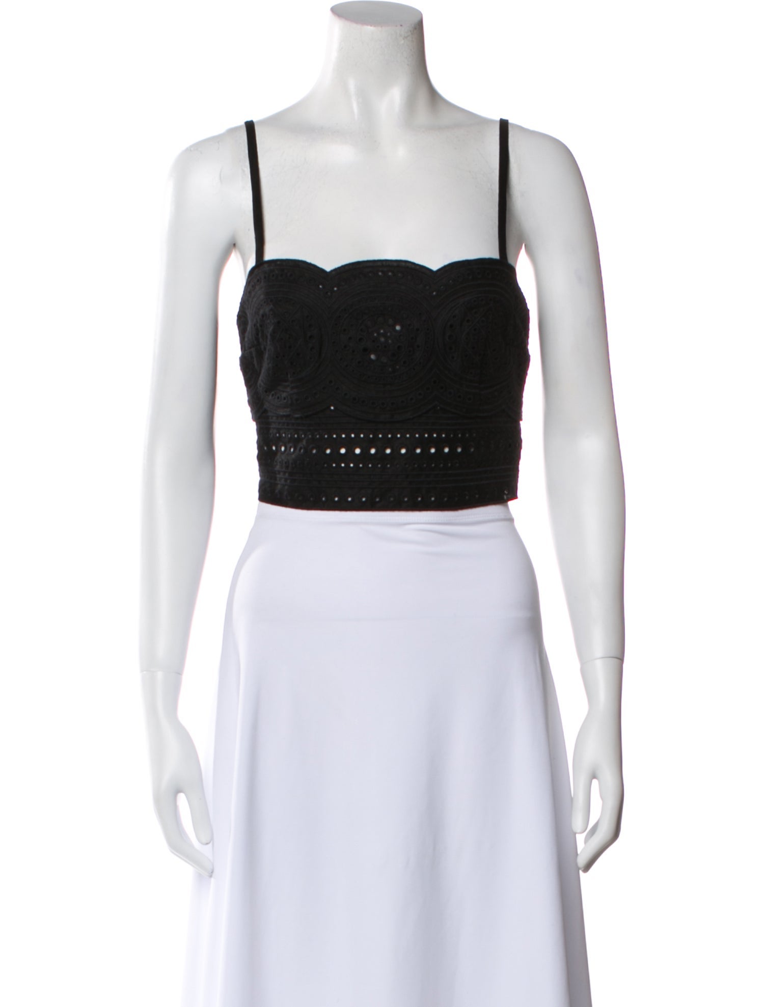 A.L.C. Linen Square Neckline Crop Top w/ Tags