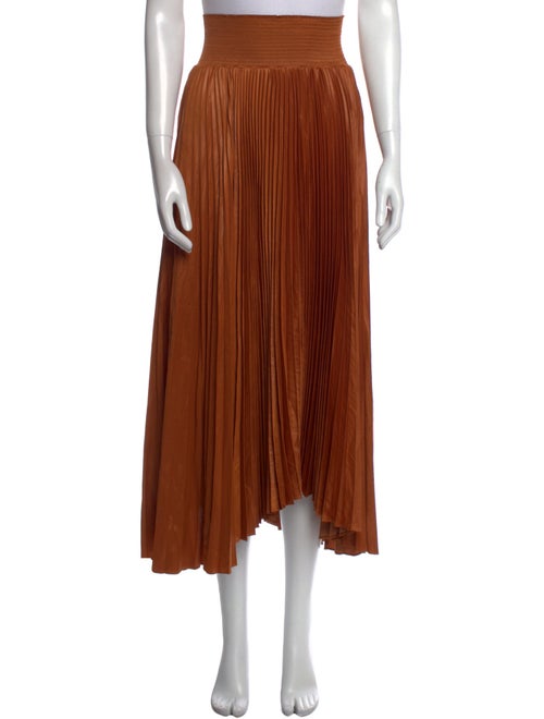 A.L.C. Pleated Accents Midi Length Skirt