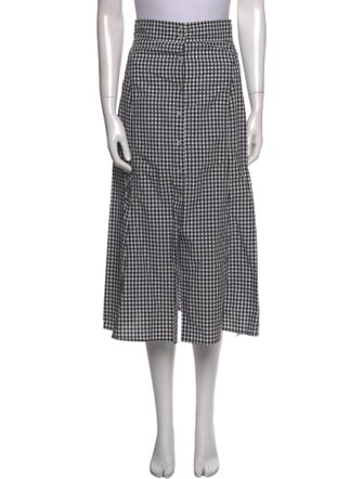 A.L.C. Plaid Print Midi Length Skirt