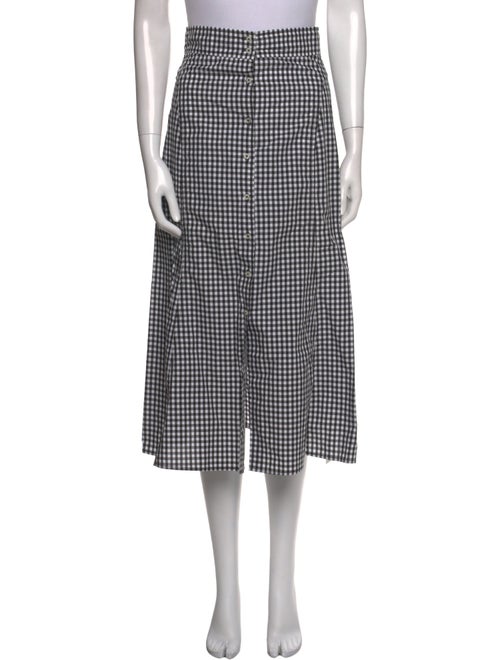 A.L.C. Plaid Print Midi Length Skirt