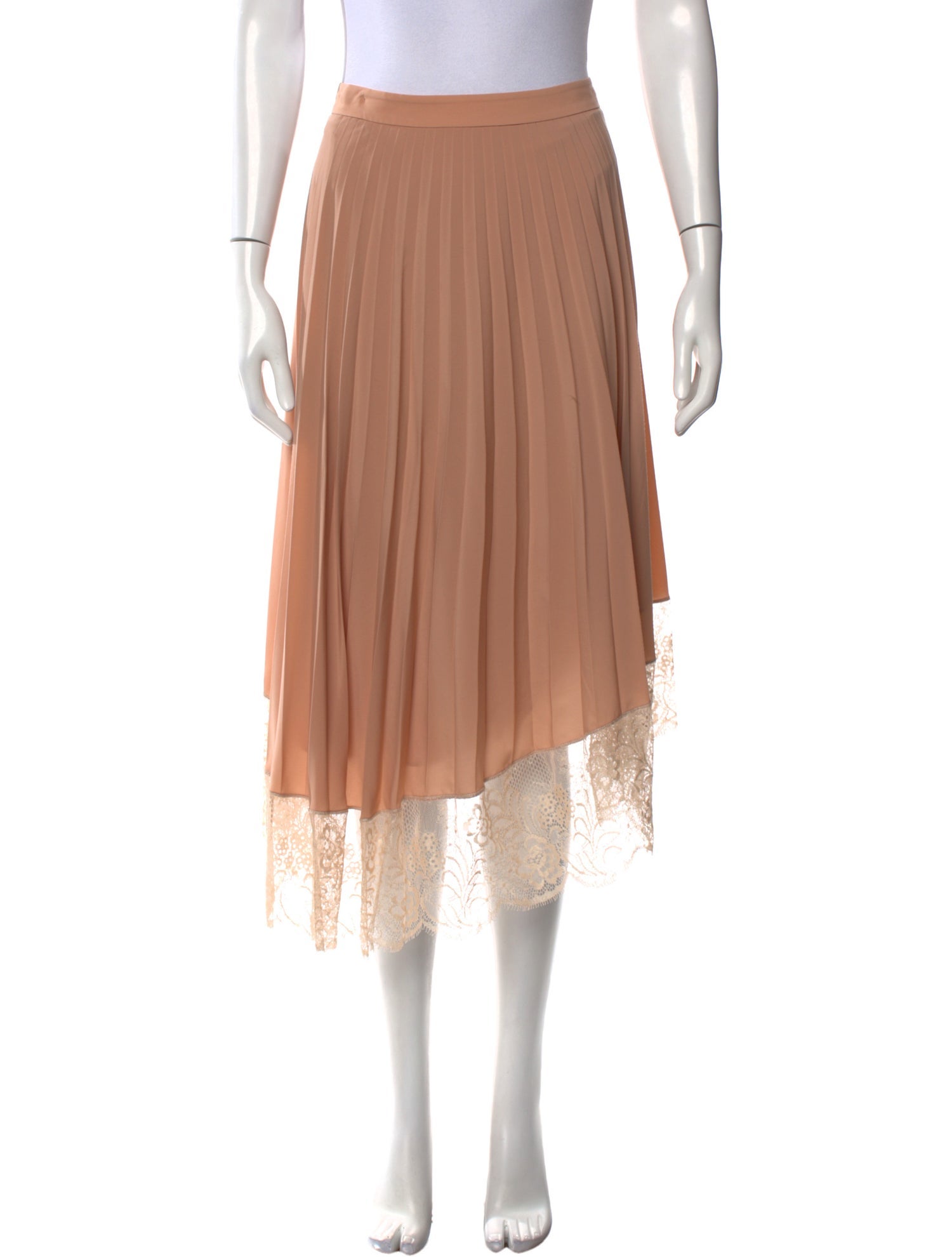 A.L.C. Pleated Accents Midi Length Skirt