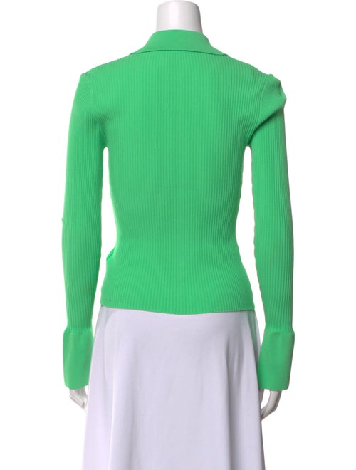 A.L.C. V-Neck Long Sleeve Polo