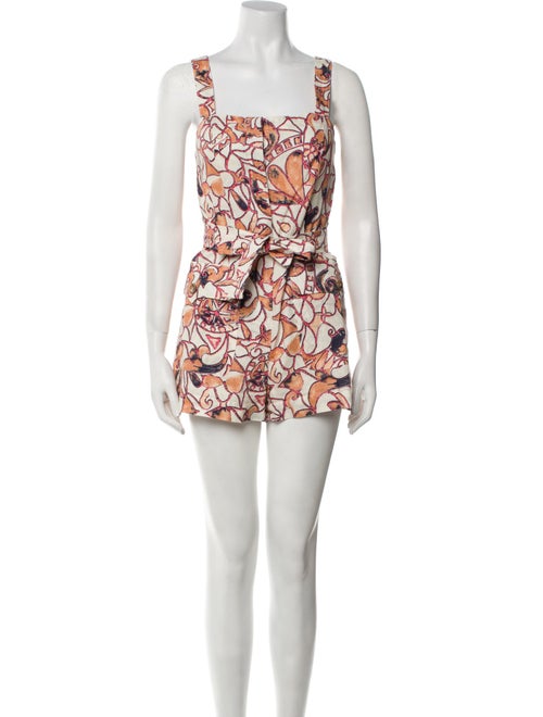 A.L.C. Linen Printed Romper