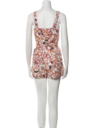 A.L.C. Linen Printed Romper