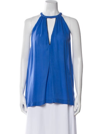 A.L.C. Silk Halterneck Blouse