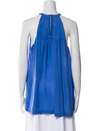 A.L.C. Silk Halterneck Blouse