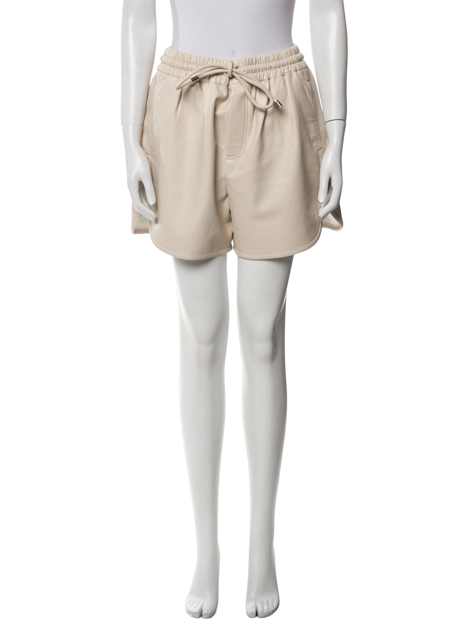 A.L.C. Faux Leather Mini Shorts