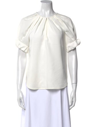 A.L.C. Crew Neck Short Sleeve Blouse