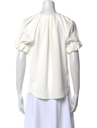 A.L.C. Crew Neck Short Sleeve Blouse