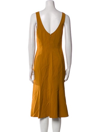 A.L.C. Scoop Neck Midi Length Dress