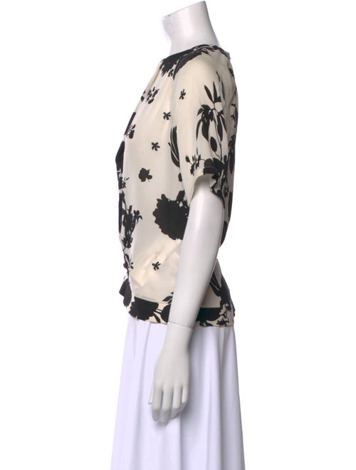 A.L.C. Silk Floral Print T-Shirt