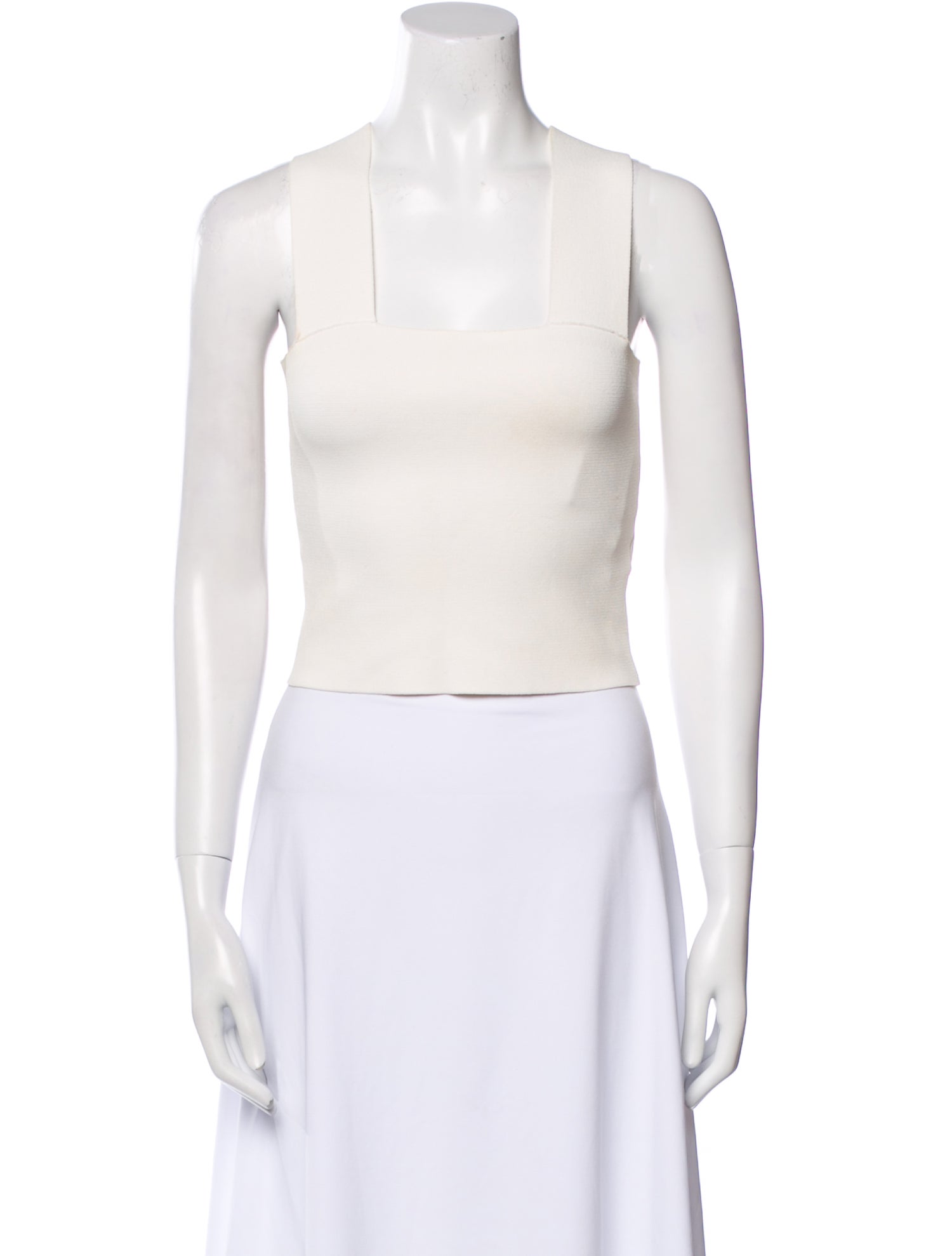 A.L.C. Square Neckline Sleeveless Crop Top